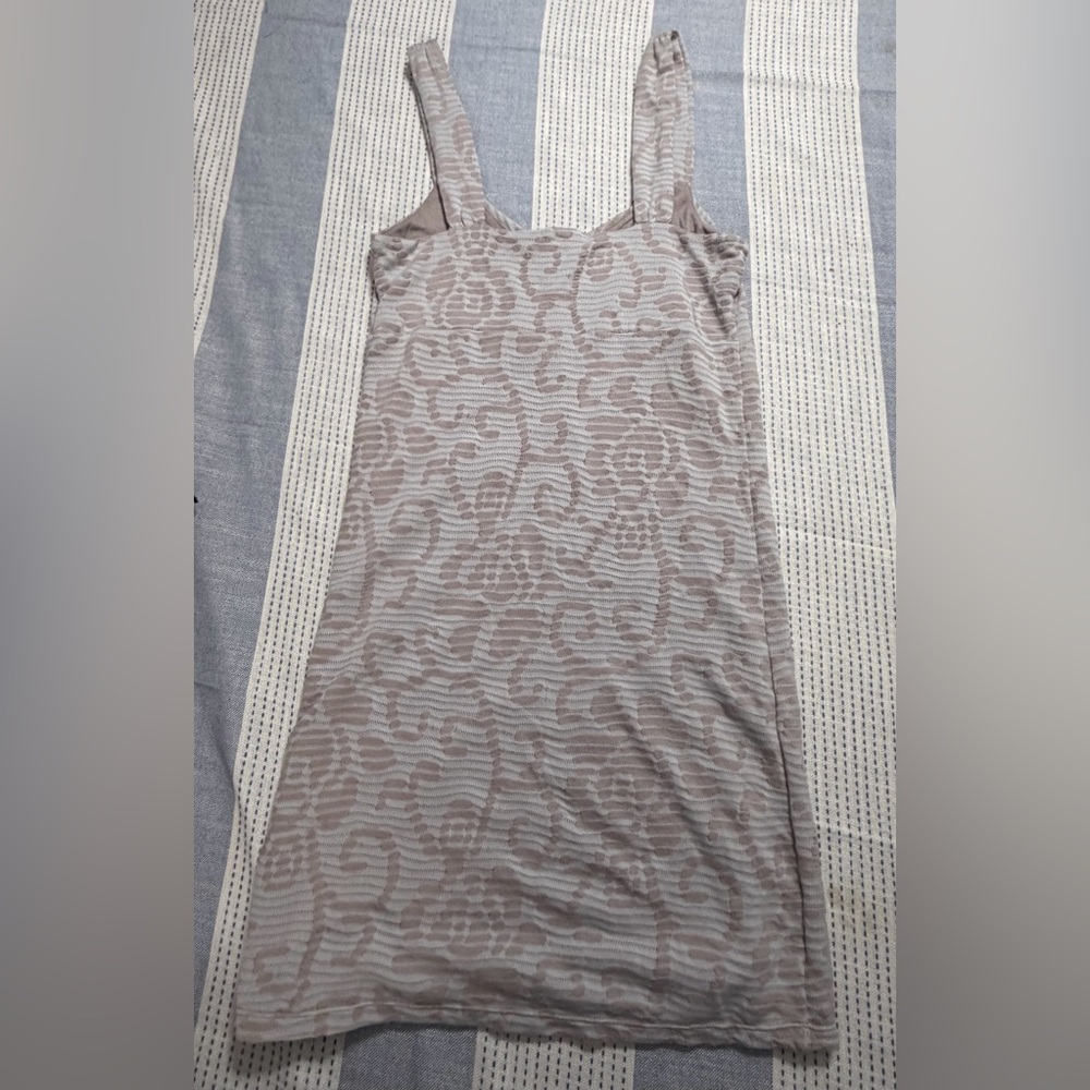 Free People Faded Flow Mini Dress- Gray - Picture 9 of 9
